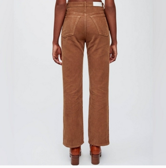 Re/Done Black Corduroy Flare Bootcut Pants 25 NEW - Picture 8 of 8